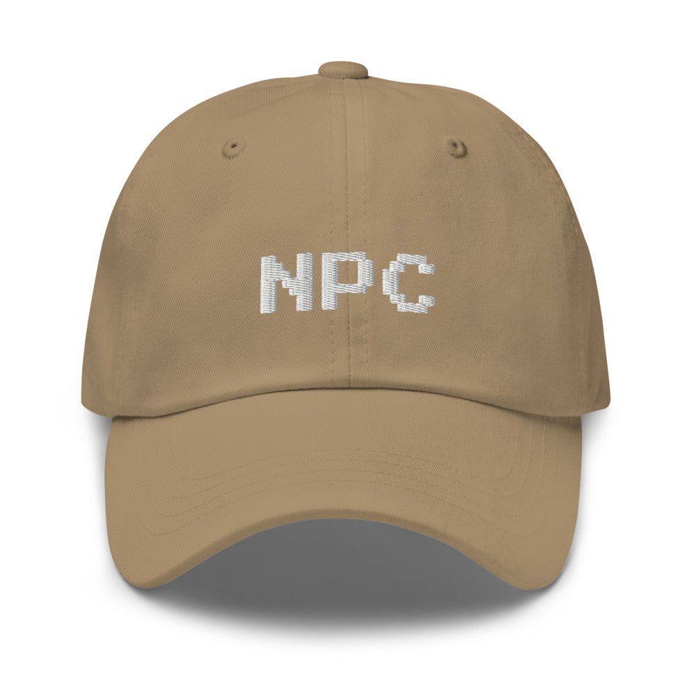 NPC Pixel Font Embroidered Fun Unisex Baseball Cap