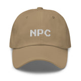 NPC Pixel Font Embroidered Fun Unisex Baseball Cap