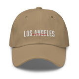 Los Angeles in English and Japanese Embroidered Unisex Baseball Cap