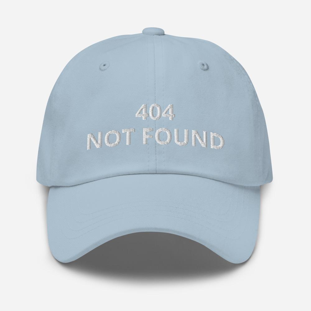 404 Not Found Embroidered Unisex Classic Dad hat - BUCKET POPCORN