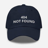 404 Not Found Embroidered Unisex Classic Dad hat - BUCKET POPCORN