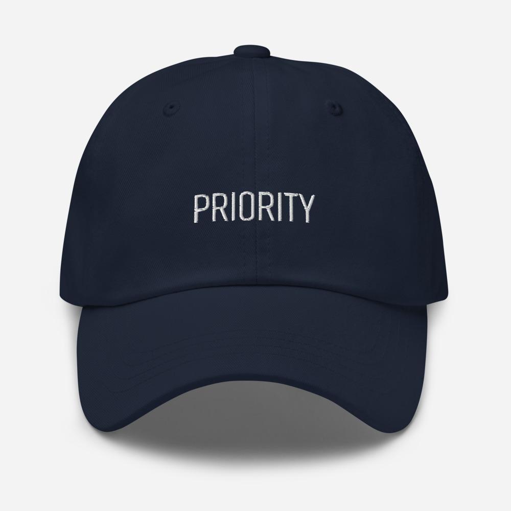Priority Embroidered Unisex Baseball Cap - BUCKET POPCORN