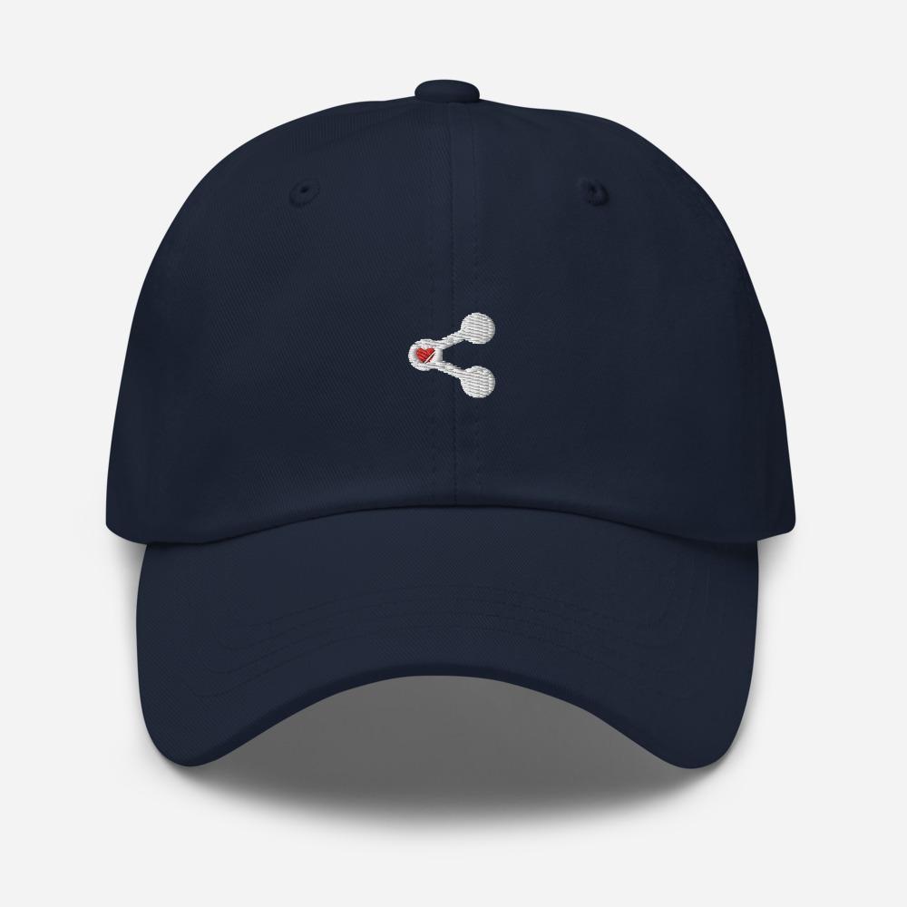 Share Love Icon Embroidered Unisex Baseball Cap - BUCKET POPCORN