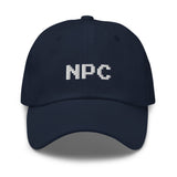NPC Pixel Font Embroidered Fun Unisex Baseball Cap