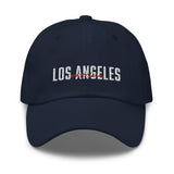 Los Angeles in English and Japanese Embroidered Unisex Baseball Cap
