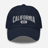California 1850 Embroidered Unisex Baseball Cap