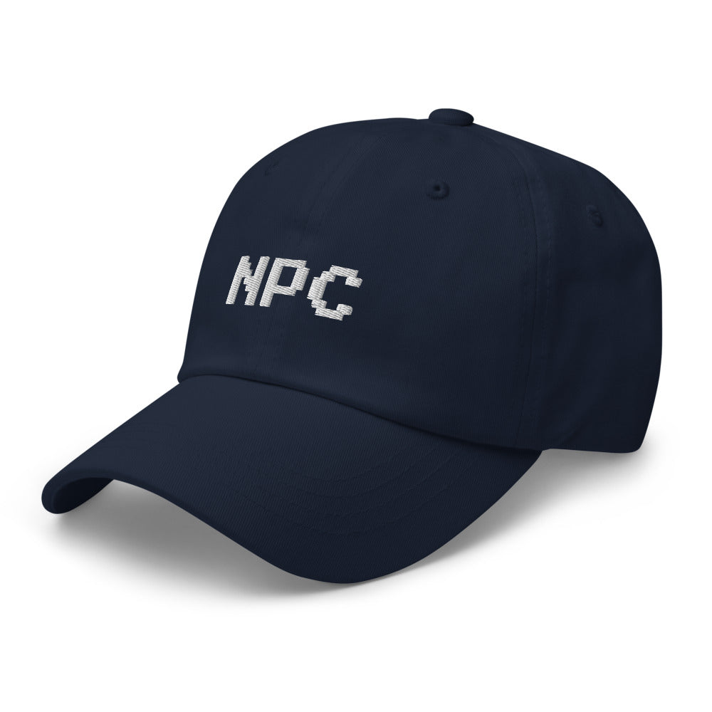 NPC Pixel Font Embroidered Fun Unisex Baseball Cap
