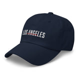 Los Angeles in English and Japanese Embroidered Unisex Baseball Cap