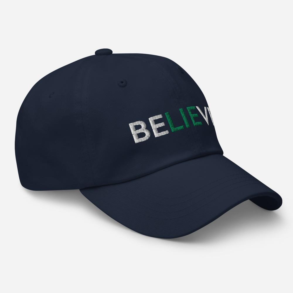 Believe Fun Embroidered Unisex Baseball Cap - BUCKET POPCORN