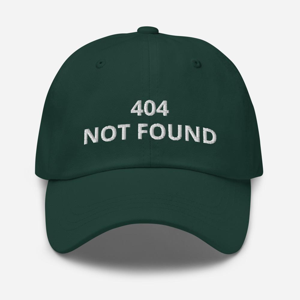 404 Not Found Embroidered Unisex Classic Dad hat - BUCKET POPCORN