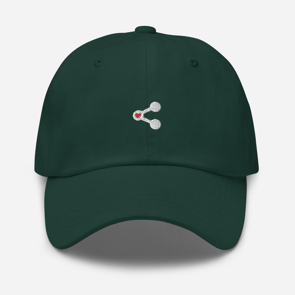 Share Love Icon Embroidered Unisex Baseball Cap - BUCKET POPCORN