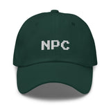 NPC Pixel Font Embroidered Fun Unisex Baseball Cap