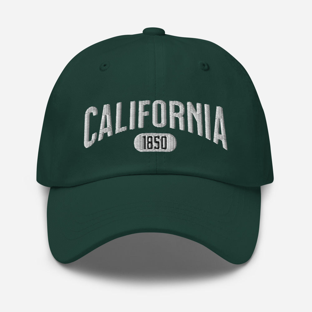 California 1850 Embroidered Unisex Baseball Cap
