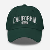 California 1850 Embroidered Unisex Baseball Cap