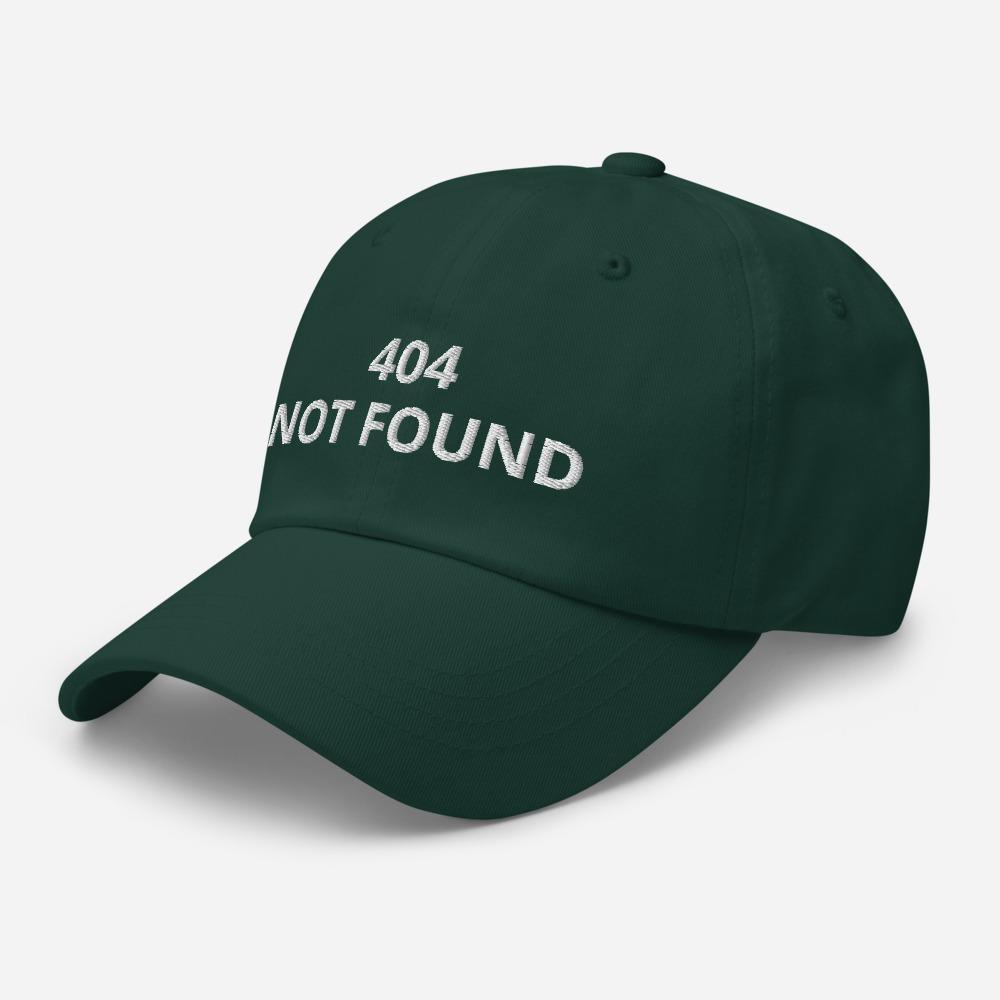 404 Not Found Embroidered Unisex Classic Dad hat - BUCKET POPCORN