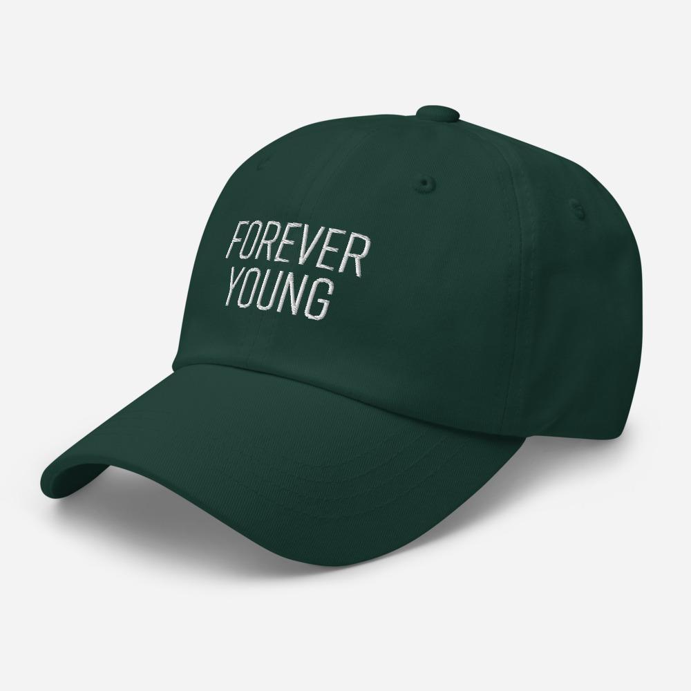 Forever Young Embroidered Unisex Baseball Cap - BUCKET POPCORN
