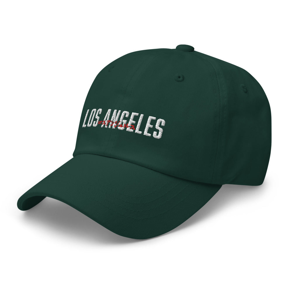 Los Angeles in English and Japanese Embroidered Unisex Baseball Cap