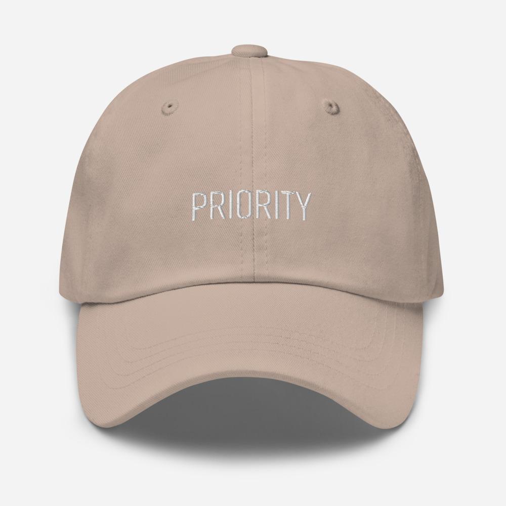 Priority Embroidered Unisex Baseball Cap - BUCKET POPCORN