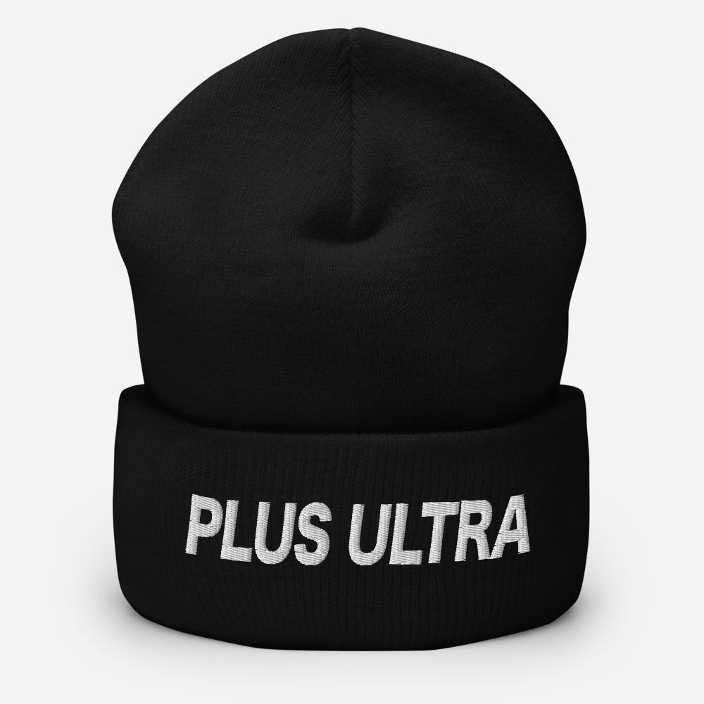 Plus Ultra Embroidered Unisex Cuffed Beanie - BUCKET POPCORN