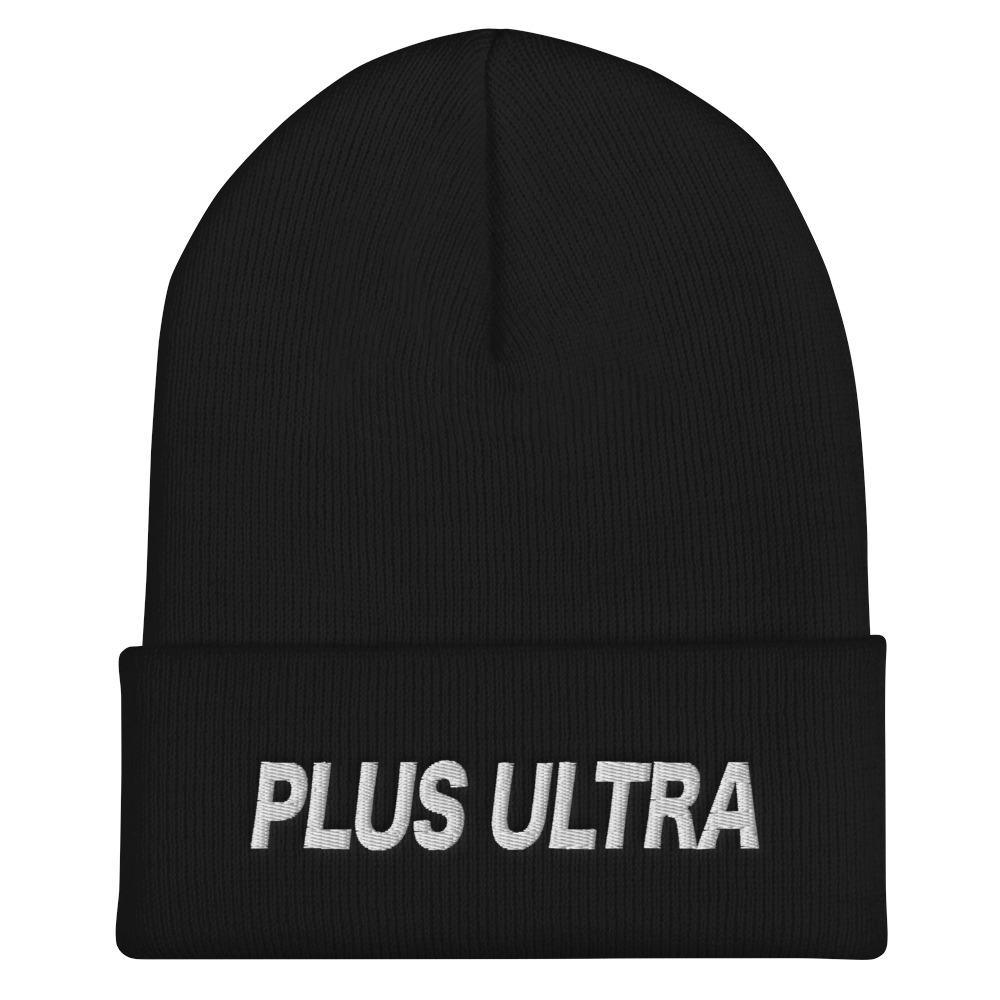 Plus Ultra Embroidered Unisex Cuffed Beanie - BUCKET POPCORN