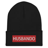 Husbando Anime Lover Embroidered Cuffed Beanie - BUCKET POPCORN