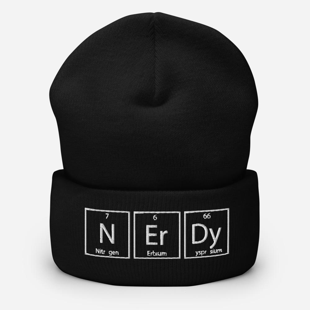Nerdy Embroidered Unisex Cuffed Beanie - BUCKET POPCORN