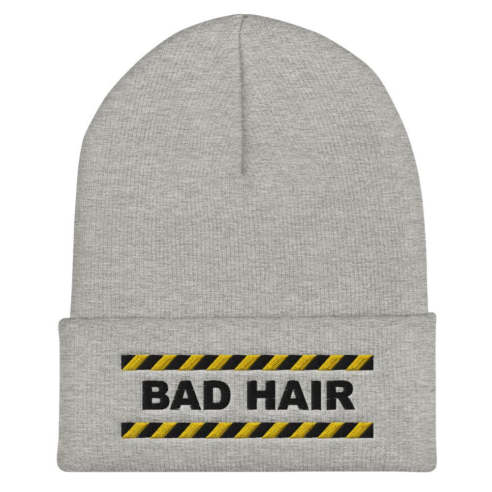 Bad Hair Alert Fun Unisex Cuffed Beanie - BUCKET POPCORN