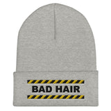 Bad Hair Alert Fun Unisex Cuffed Beanie - BUCKET POPCORN