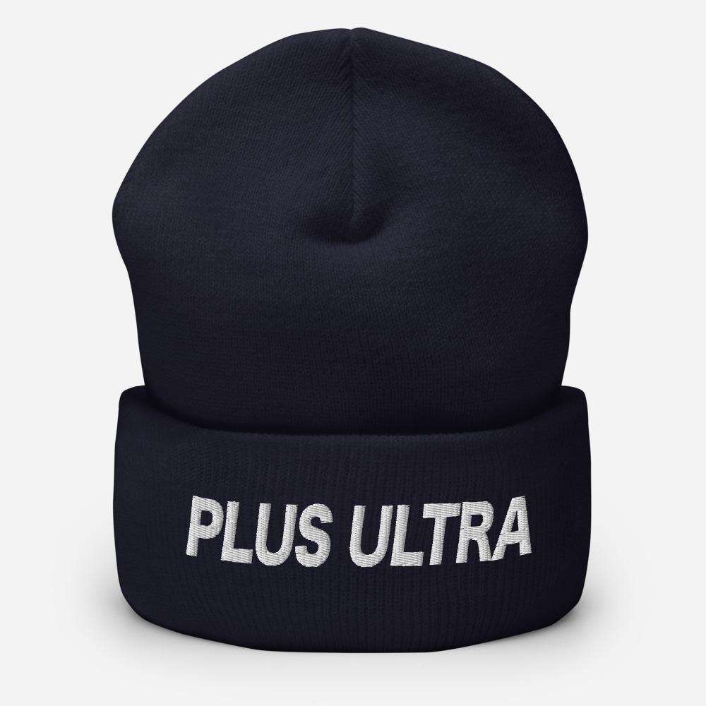 Plus Ultra Embroidered Unisex Cuffed Beanie - BUCKET POPCORN