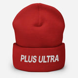 Plus Ultra Embroidered Unisex Cuffed Beanie - BUCKET POPCORN