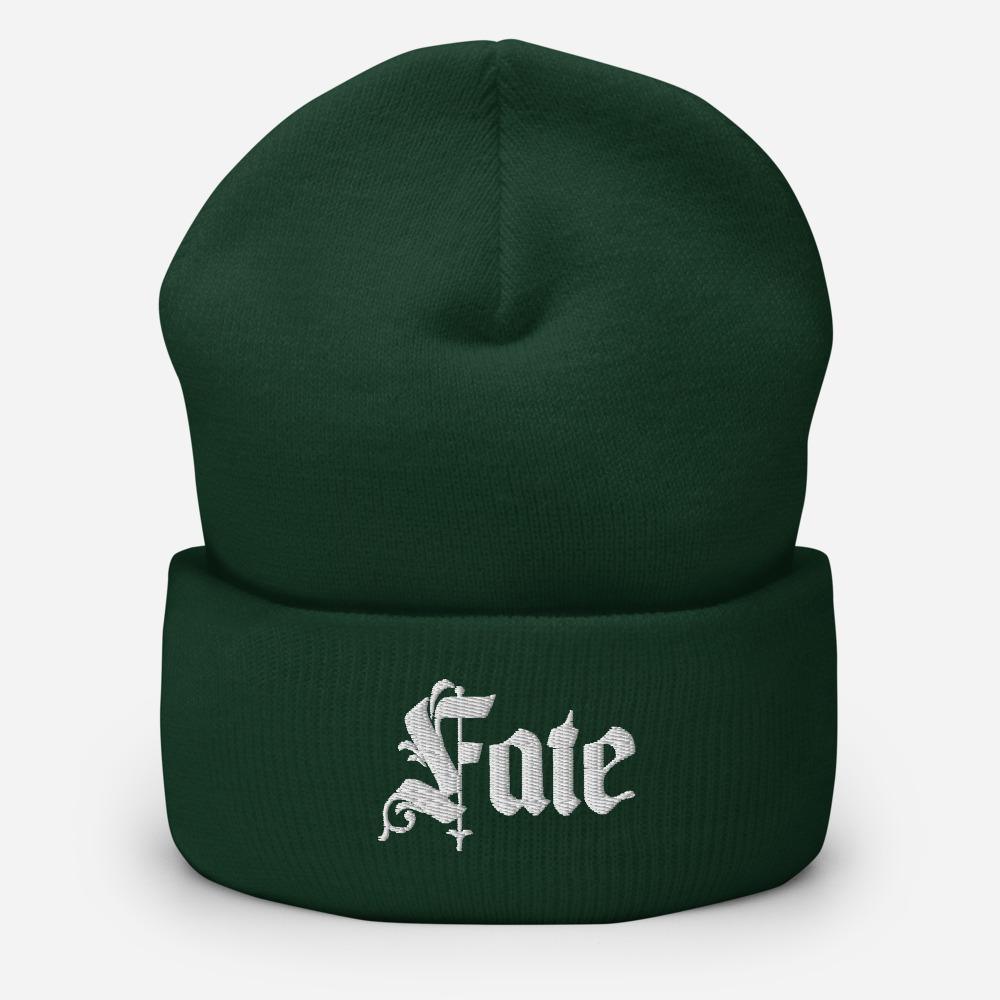 Fate Embroidered Unisex Cuffed Beanie - BUCKET POPCORN