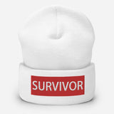 Survivor Unisex Embroidered Cuffed Beanie - BUCKET POPCORN