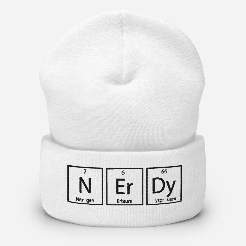Nerdy Embroidered Unisex Cuffed Beanie - BUCKET POPCORN