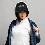 Love and Peace Embroidered Unisex Distressed Dad Hat - BUCKET POPCORN