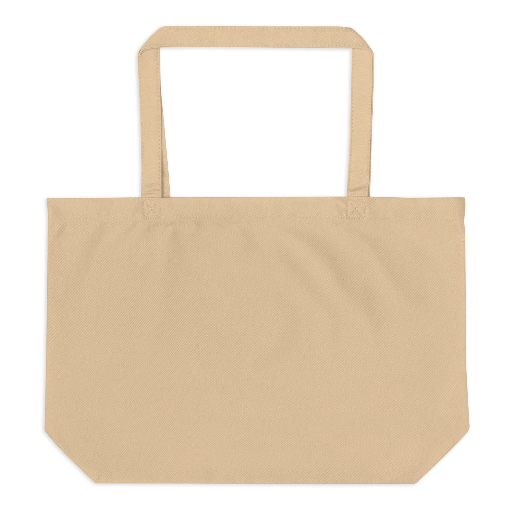 Funny "I am a Quitter, Not a Fighter" Cat Large organic tote bag