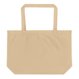 Funny "I am a Quitter, Not a Fighter" Cat Large organic tote bag