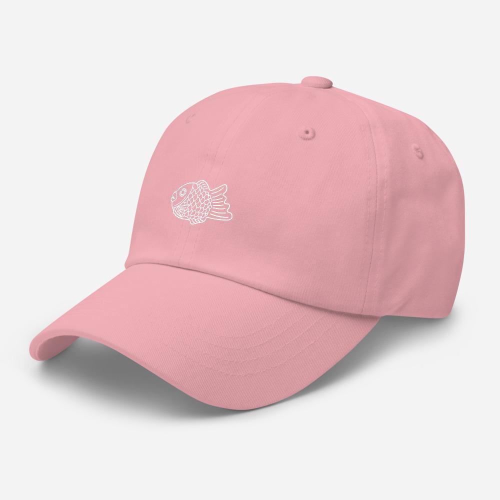 Taiyaki Waffle Fish Icon Embroidered Unisex Baseball Cap - BUCKET POPCORN