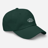 Taiyaki Waffle Fish Icon Embroidered Unisex Baseball Cap - BUCKET POPCORN