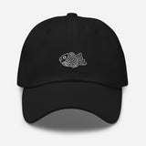 Taiyaki Waffle Fish Icon Embroidered Unisex Baseball Cap - BUCKET POPCORN