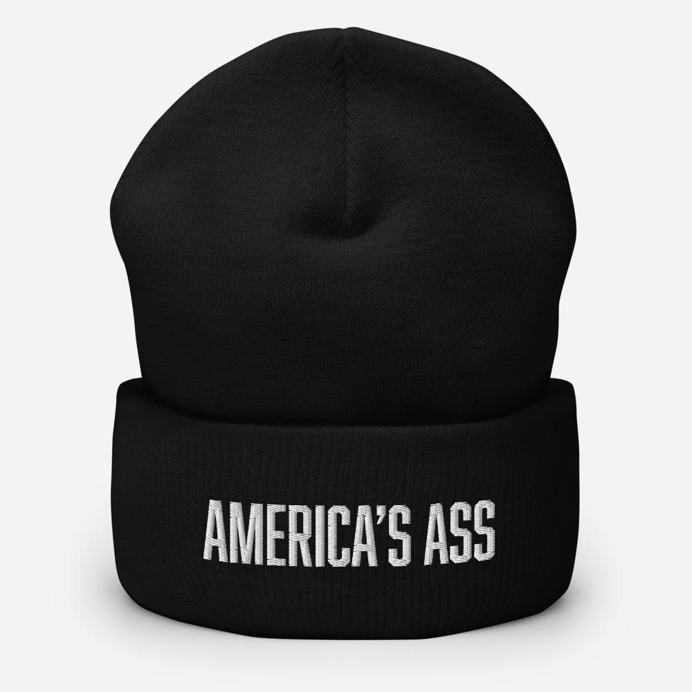 America's Ass Funny Unisex Cuffed Beanie - BUCKET POPCORN