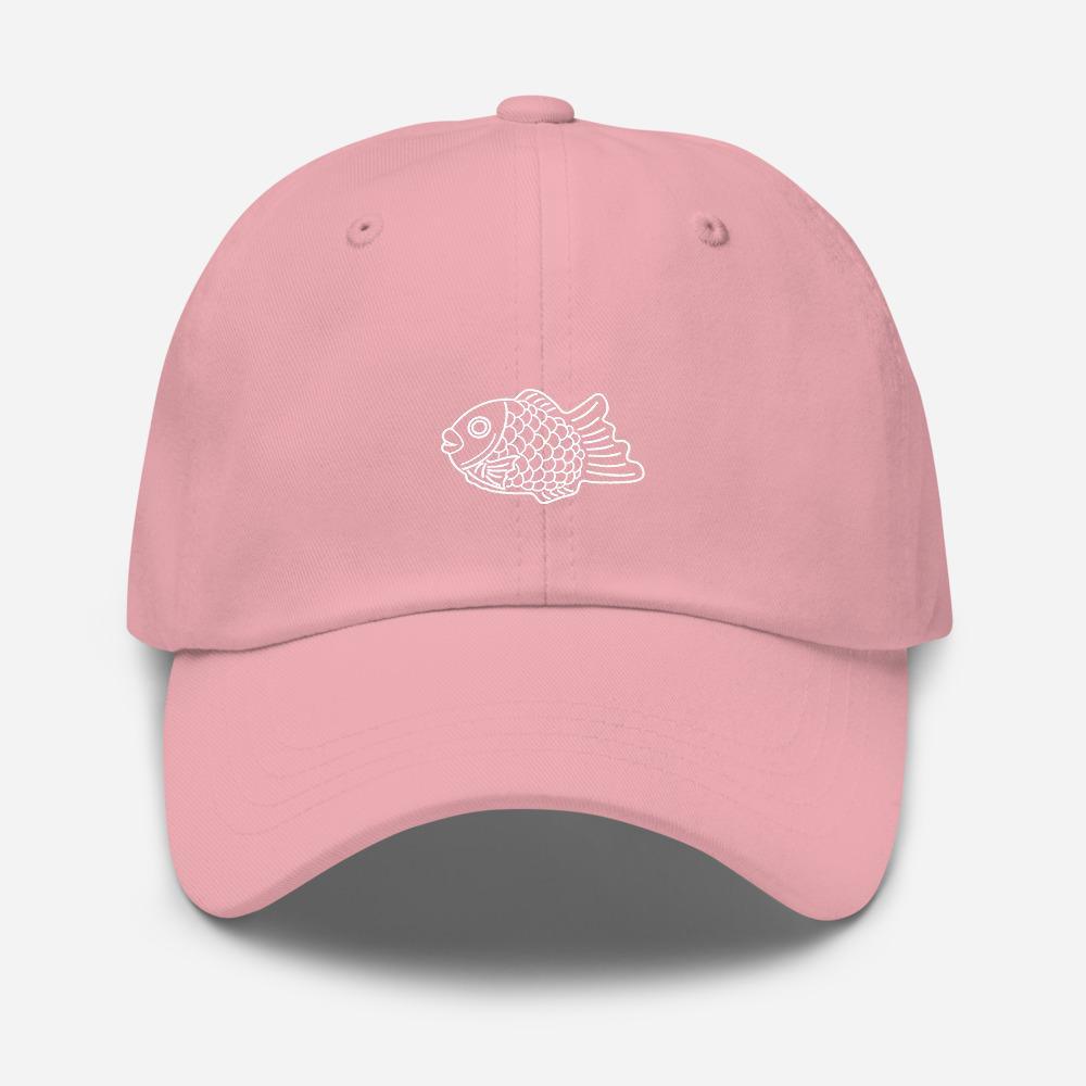Taiyaki Waffle Fish Icon Embroidered Unisex Baseball Cap - BUCKET POPCORN