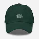 Taiyaki Waffle Fish Icon Embroidered Unisex Baseball Cap