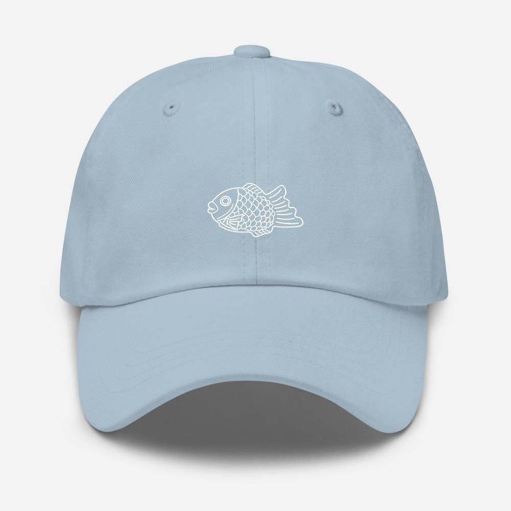 Taiyaki Waffle Fish Icon Embroidered Unisex Baseball Cap - BUCKET POPCORN