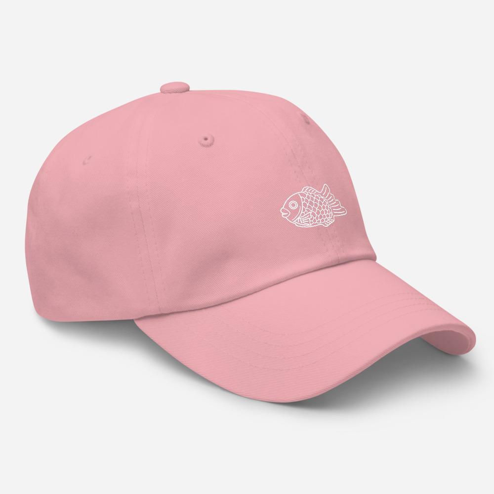 Taiyaki Waffle Fish Icon Embroidered Unisex Baseball Cap - BUCKET POPCORN