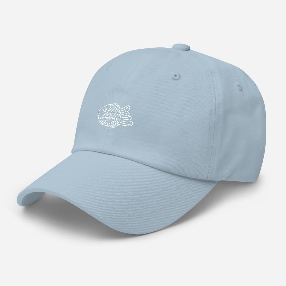Taiyaki Waffle Fish Icon Embroidered Unisex Baseball Cap - BUCKET POPCORN