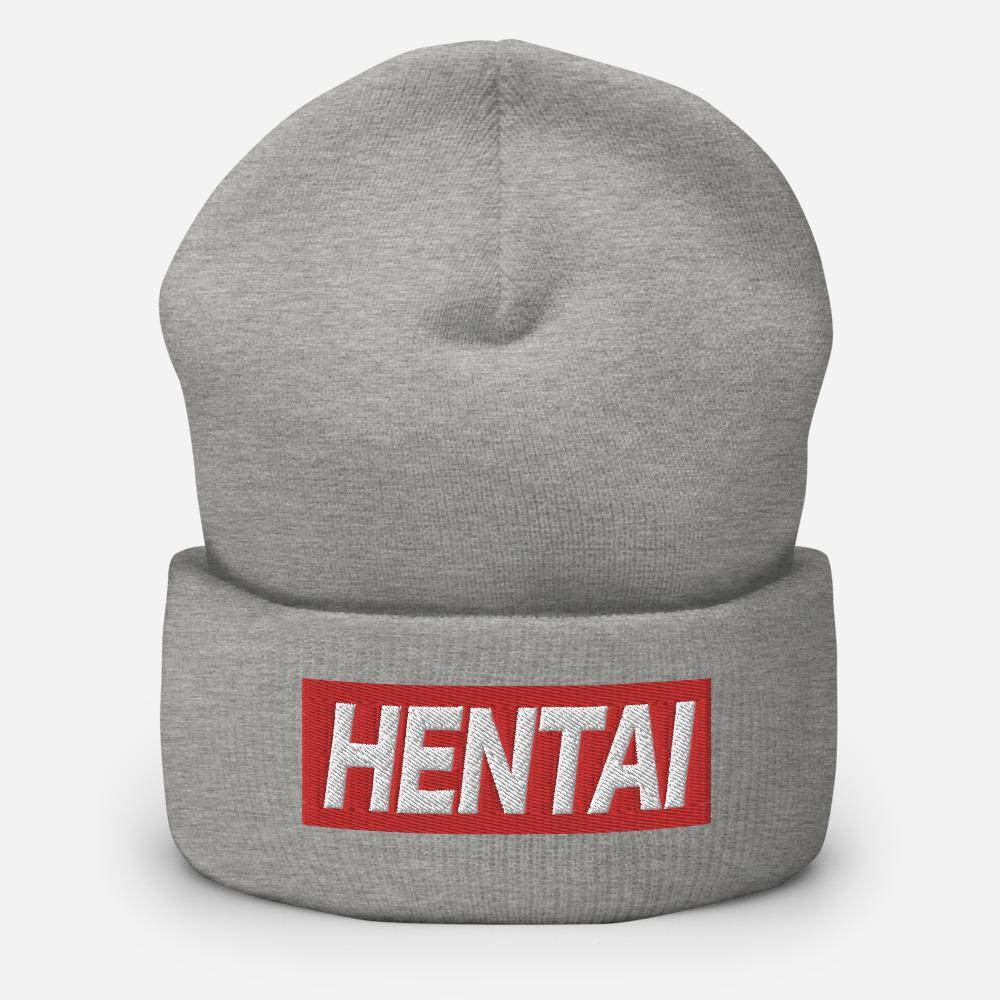 Hentai Japanese Word Anime Quote Unisex Cuffed Beanie - BUCKET POPCORN