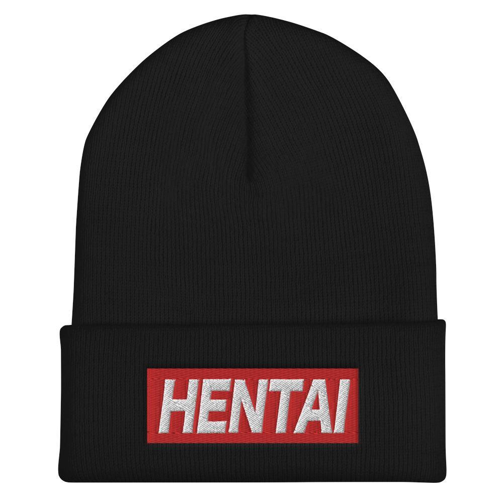 Hentai Japanese Word Anime Quote Unisex Cuffed Beanie - BUCKET POPCORN
