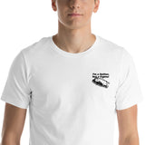 Funny "I am a quitter, Not a fighter" Cat Embroidered Unisex T-shirt