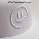 Customized Initial Name 3D Puff Embroidered Baseball Cap - Unisex Vintage Wash Cotton Twill Cap