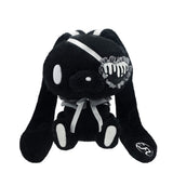 All Purpose Bunny Eye Patch Palm-Sized Sitting Plush (Black)